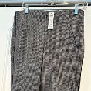 Chico’s So Slimming Juliet Black/White Herringbone Slim Ankle Pants Size 0R (4)